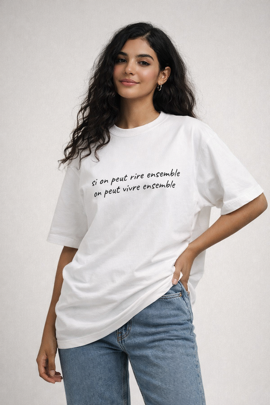 T-shirt "SI ON PEUT RIRE ENSEMBLE"