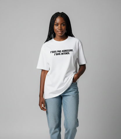 T-shirt "J'SUIS PAS AGRESSIVE"